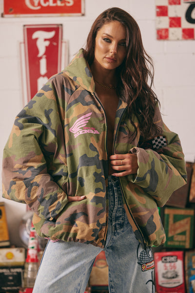 SABBI BE KIND BOMBER JACKET CAMO | BABY LEMONADE STORE