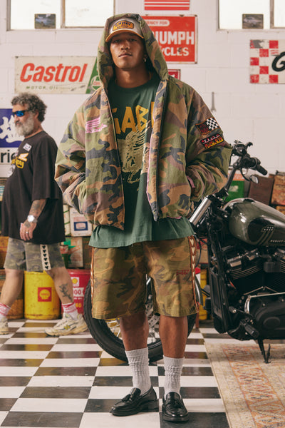 SABBI BE KIND BOMBER JACKET CAMO | BABY LEMONADE STORE