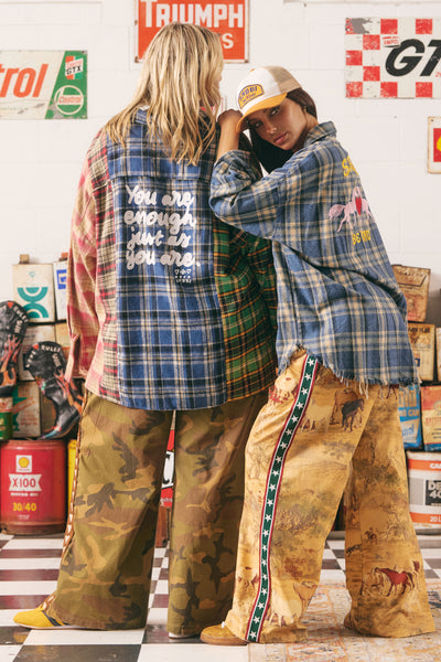 Sabbi You Are Enough Flannel Shirt | BABY LEMONADE STORE