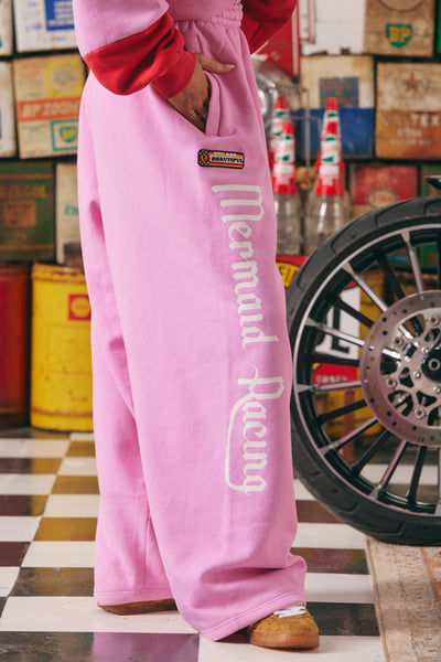 SABBI MERMAID RACING TRACK PANTS PINK