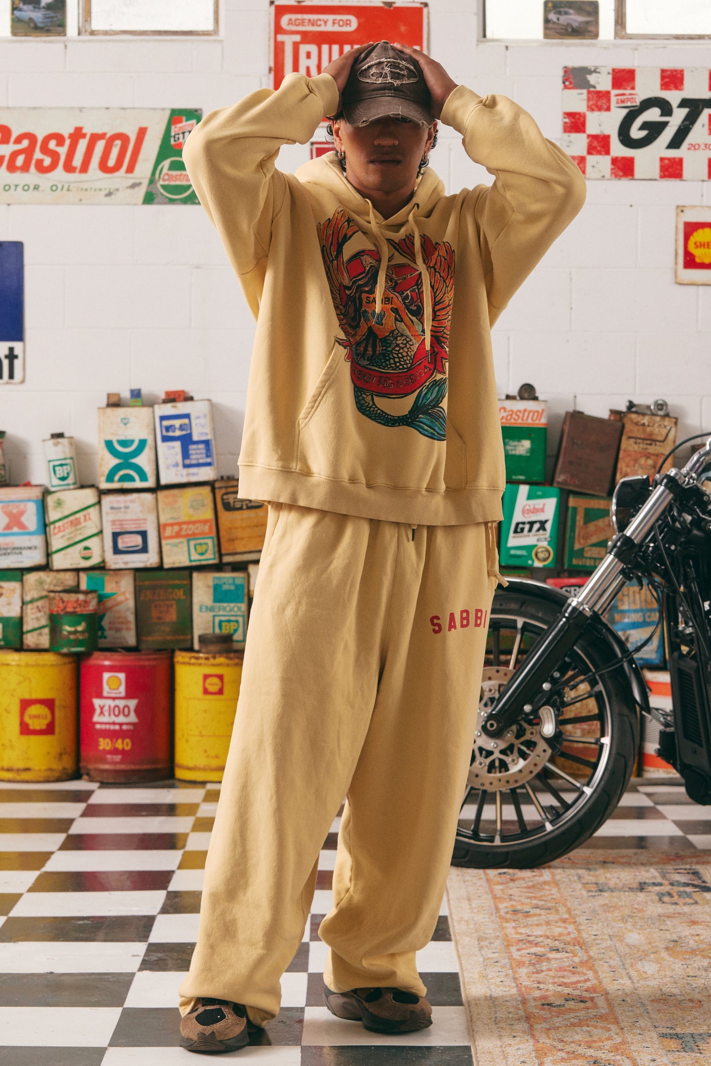 SABBI BRENDA TRACK PANTS CREAM