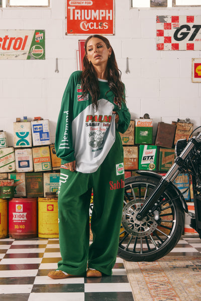 SABBI MERMAID RACING LONG SLEEVE TEE GREEN