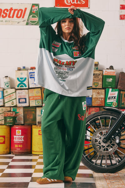 SABBI MERMAID RACING LONG SLEEVE TEE GREEN