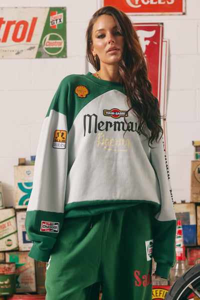 SABBI THE MERMAID RACING DIEGO SWEATSHIRT GREEN
