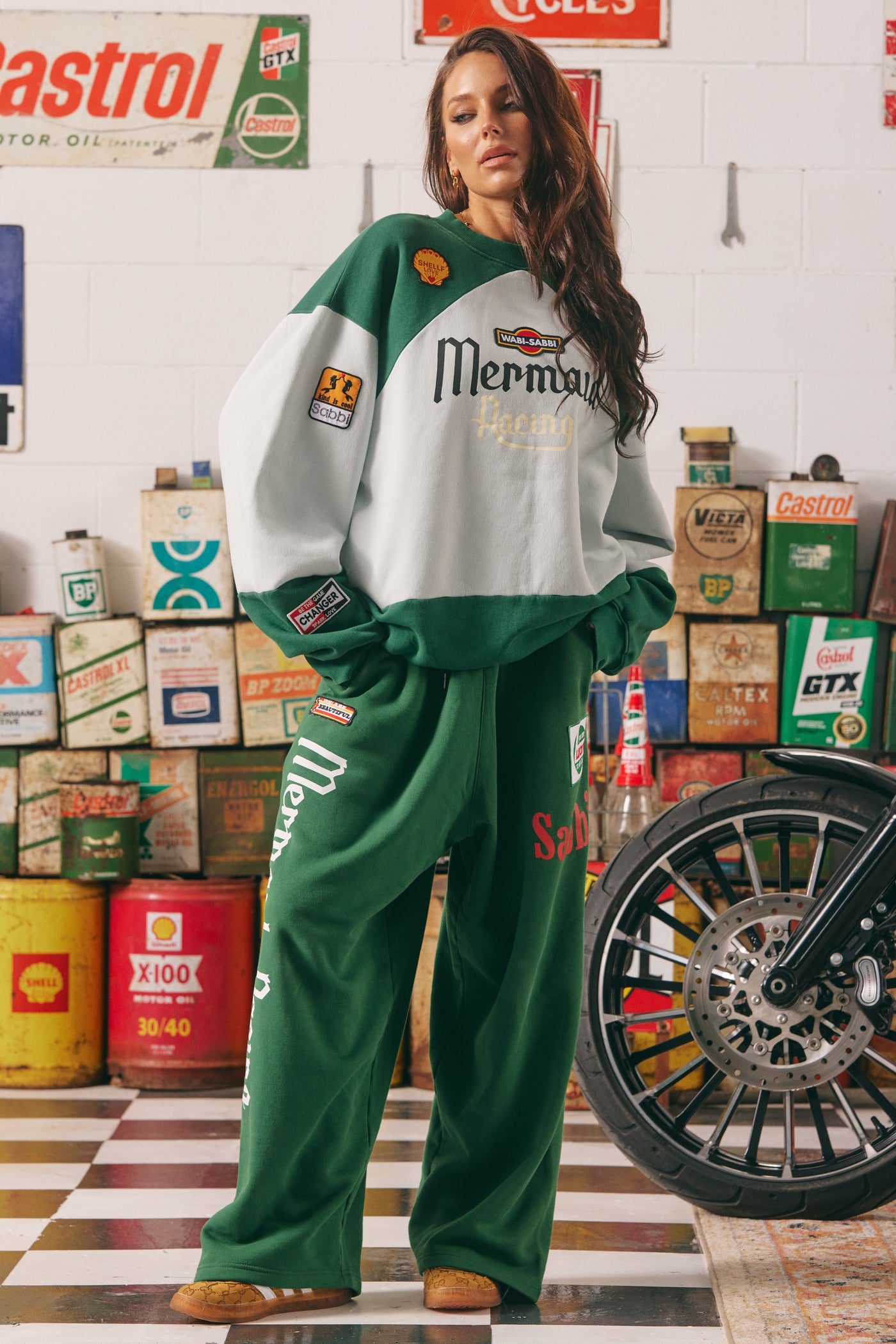 SABBI THE MERMAID RACING DIEGO SWEATSHIRT GREEN