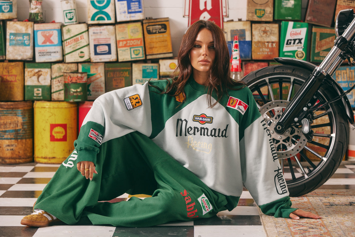 SABBI THE MERMAID RACING DIEGO SWEATSHIRT GREEN