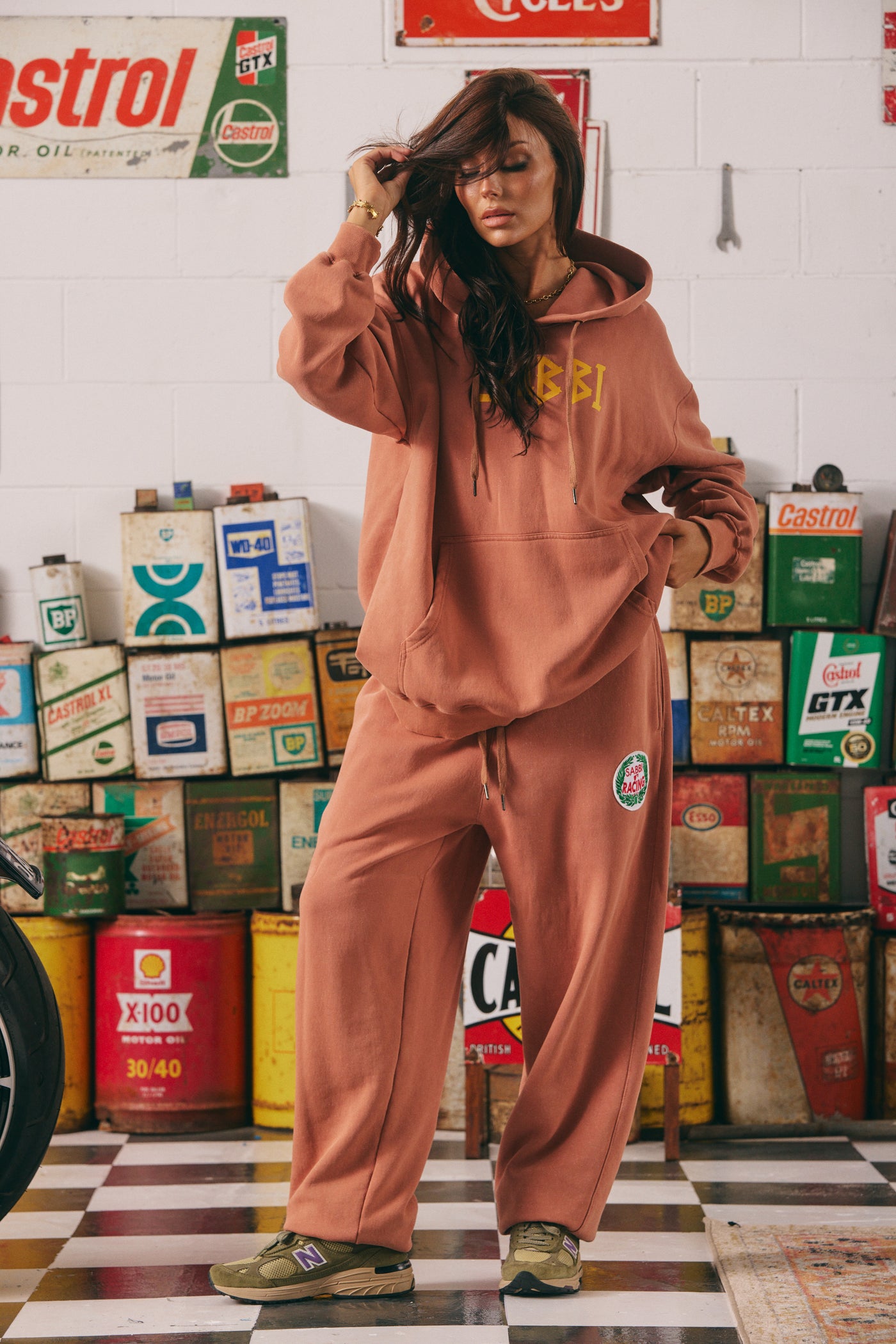 SABBI CUFF LEG SWEATPANTS TERRACOTTA