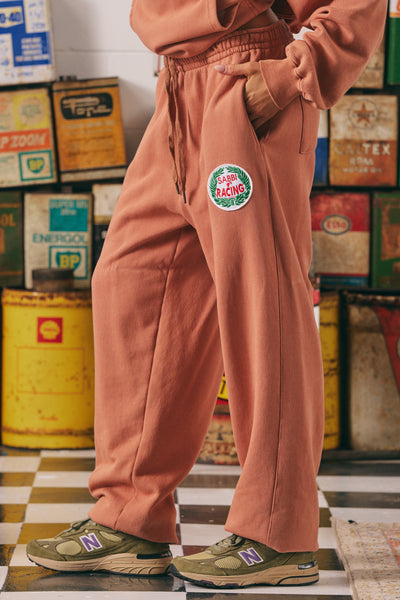 SABBI CUFF LEG SWEATPANTS TERRACOTTA