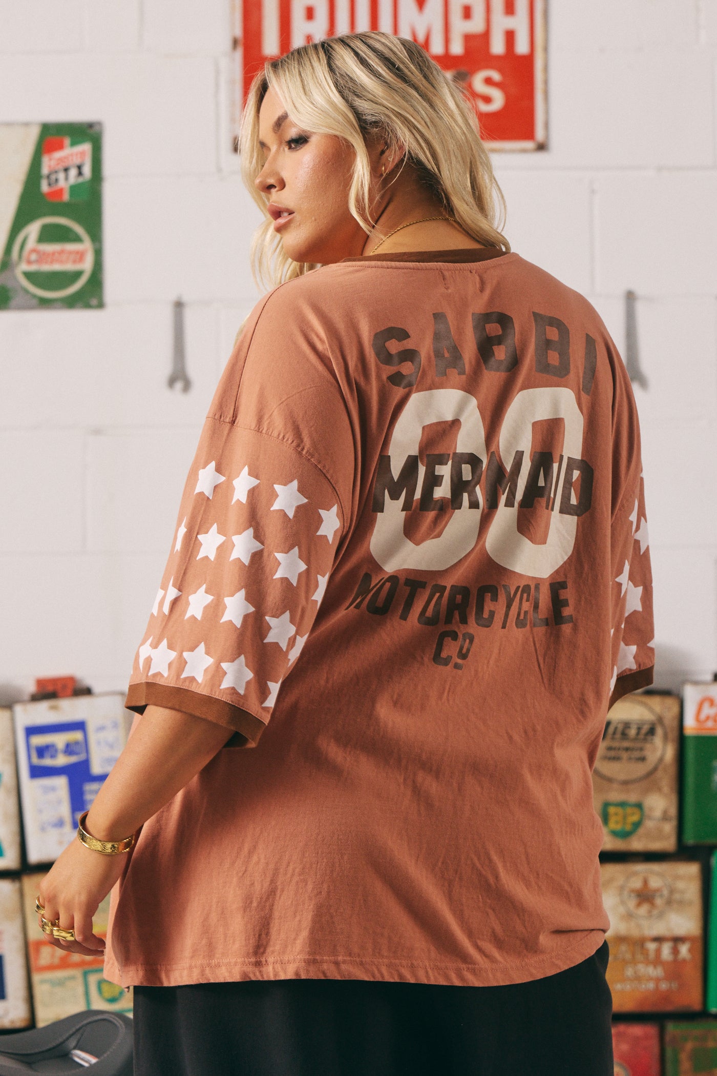 SABBI THE BIG BRENDA VERY OVERSIZED TEE CLAY