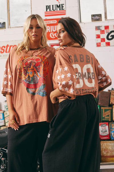 SABBI THE BIG BRENDA VERY OVERSIZED TEE CLAY