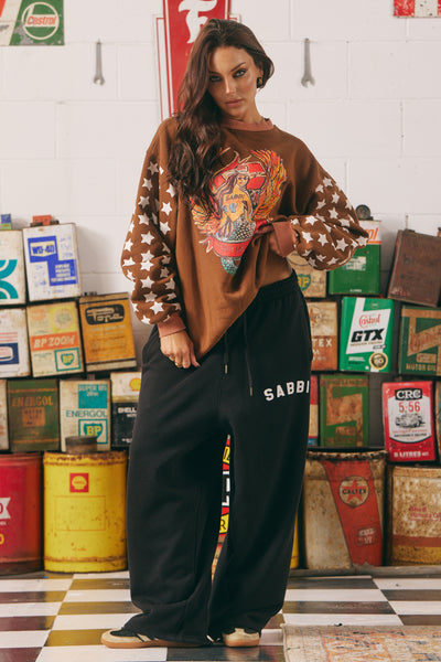 SABBI THE DREAM BIG BRENDA BLACK  DIEGO SWEATSHIRT | BABY LEMONADE STORE