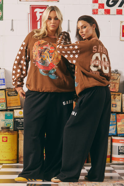 SABBI THE DREAM BIG BRENDA BLACK  DIEGO SWEATSHIRT | BABY LEMONADE STORE