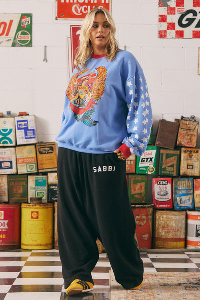 SABBI THE DREAM BIG BRENDA PERIWINKLE DIEGO SWEATSHIRT | BABY LEMONADE STORE