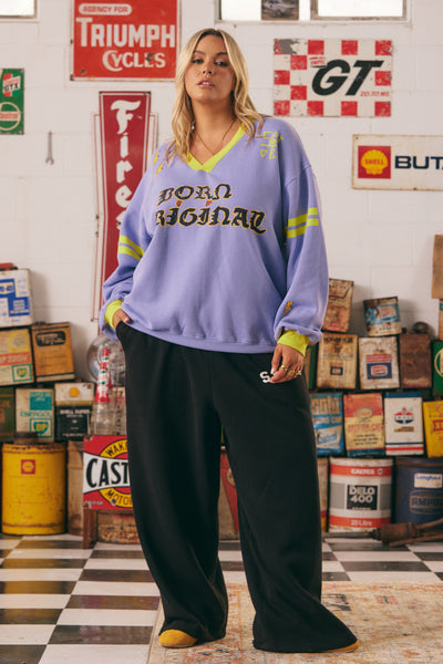 SABBI BORN ORIGINAL V-NECK SWEATSHIRT  | BABY LEMONADE STORE