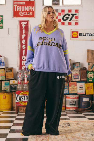 SABBI BORN ORIGINAL V-NECK SWEATSHIRT  | BABY LEMONADE STORE
