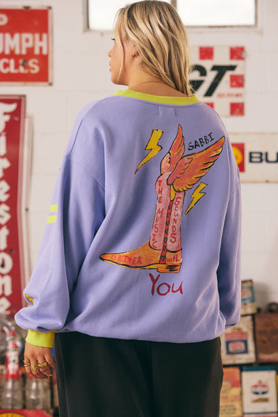 SABBI BORN ORIGINAL V-NECK SWEATSHIRT  | BABY LEMONADE STORE