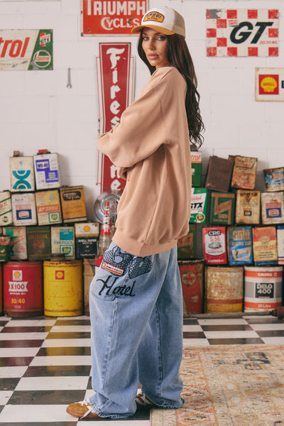 SABBI THE RODEO DIEGO SWEATSHIRT BLUSH | BABY LEMONADE STORE