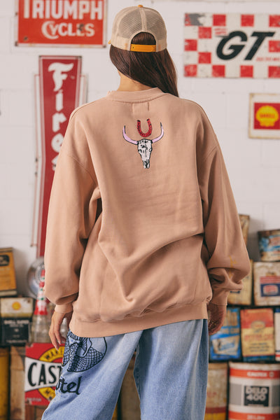 SABBI THE RODEO DIEGO SWEATSHIRT BLUSH | BABY LEMONADE STORE