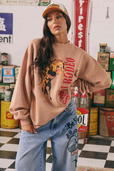 SABBI THE RODEO DIEGO SWEATSHIRT BLUSH | BABY LEMONADE STORE