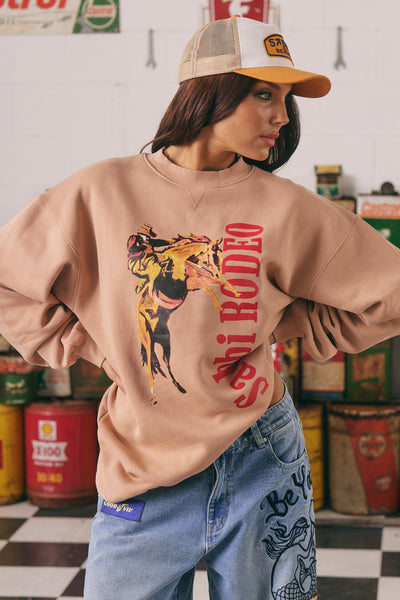 SABBI THE RODEO DIEGO SWEATSHIRT BLUSH | BABY LEMONADE STORE