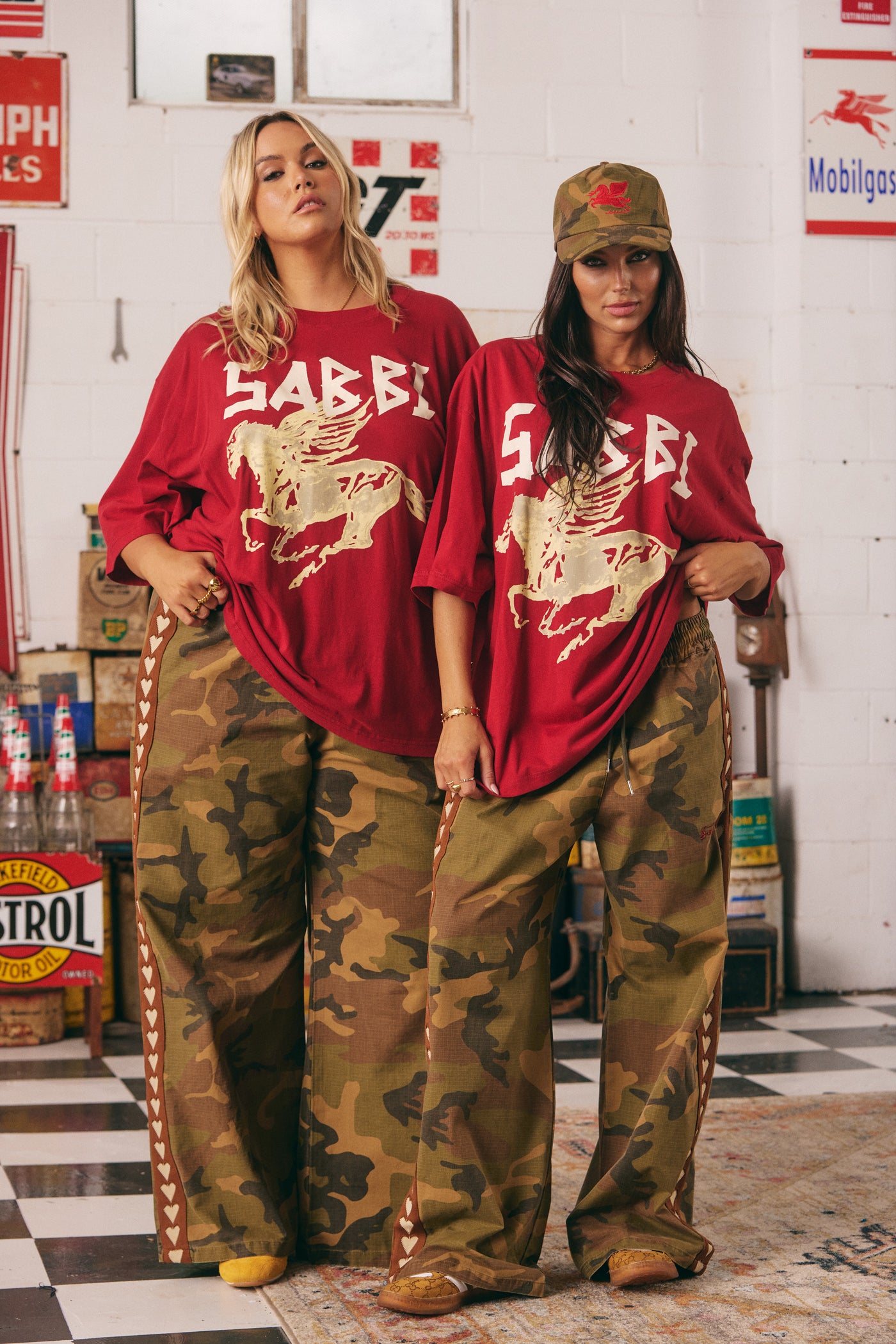 SABBI THE RHINESTONE TEE CRIMSON| BABY LEMONADE STORE