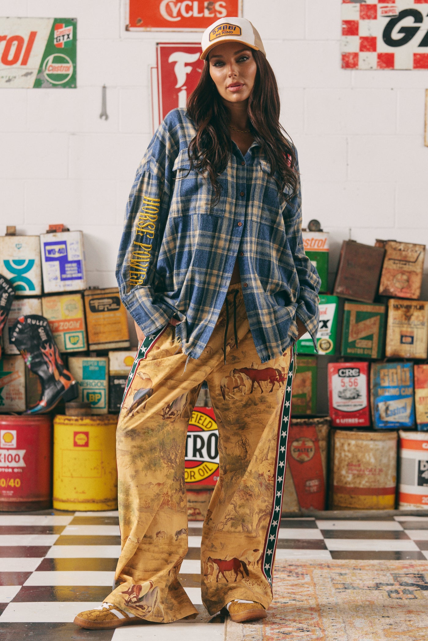 SABBI THE RAVING STARS CANVAS PANTS NEIGH QUEEN