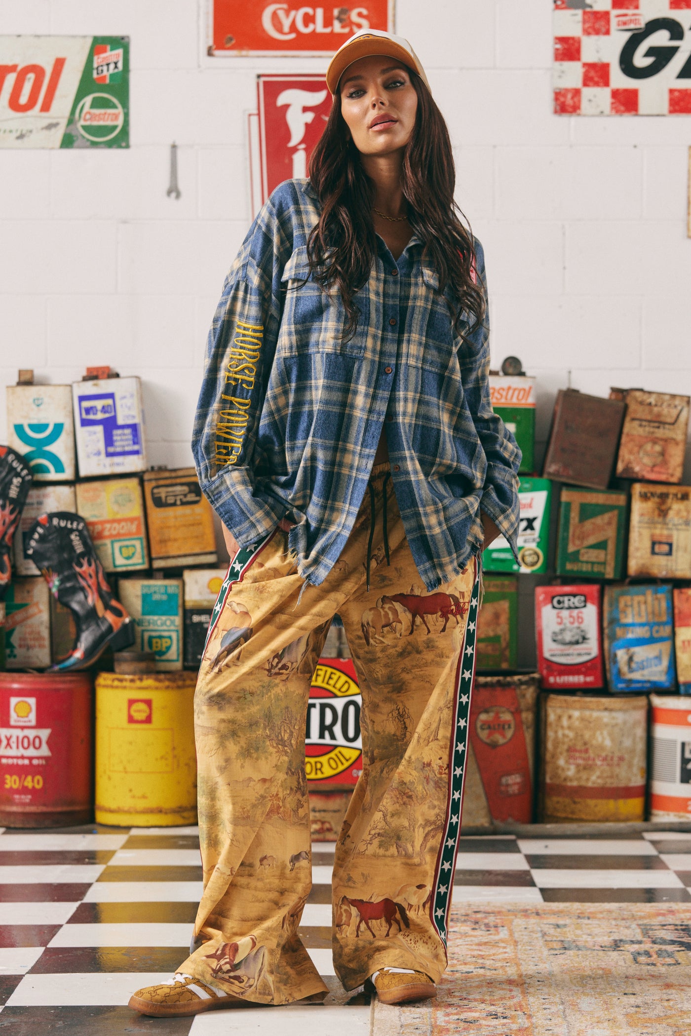 SABBI THE RAVING STARS CANVAS PANTS NEIGH QUEEN