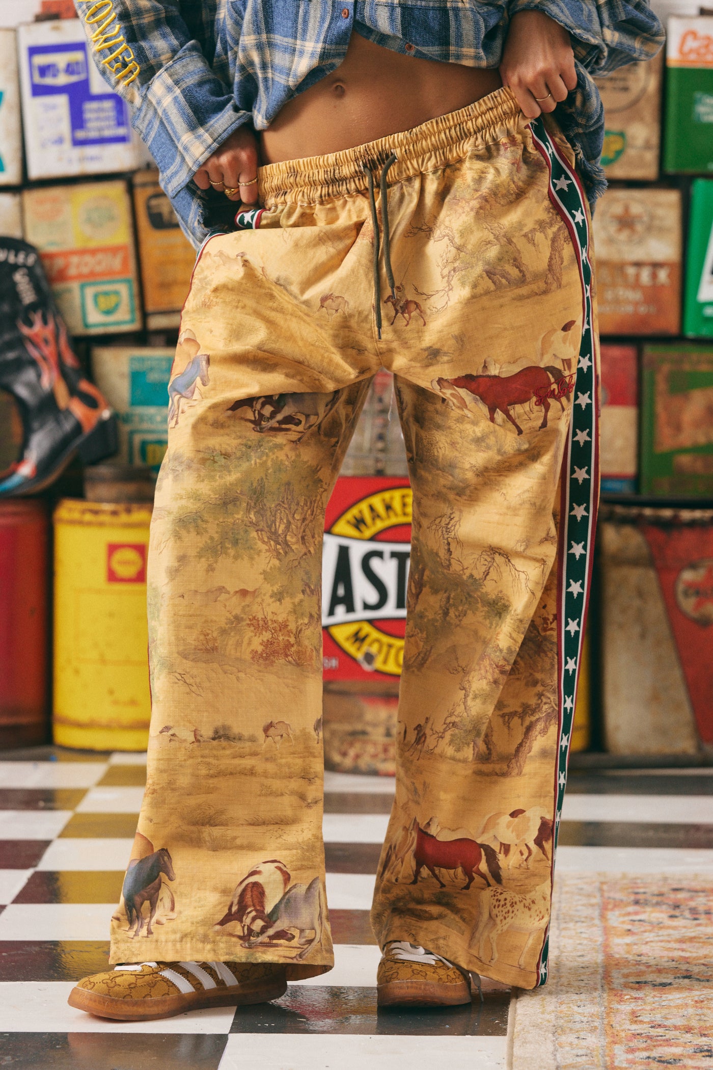 SABBI THE RAVING STARS CANVAS PANTS NEIGH QUEEN