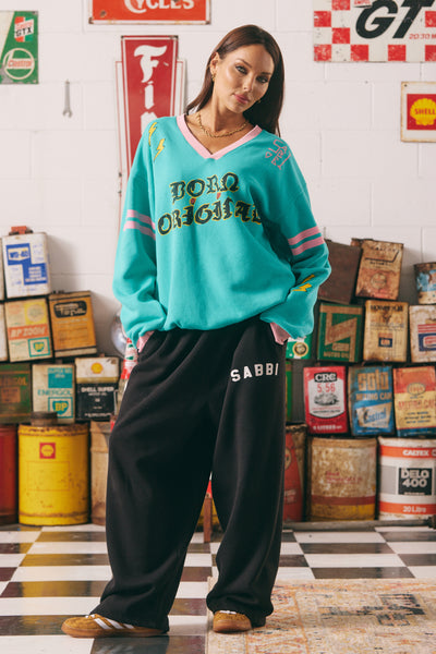 SABBI BORN ORIGINAL V-NECK SWEATSHIRT  | BABY LEMONADE STORE