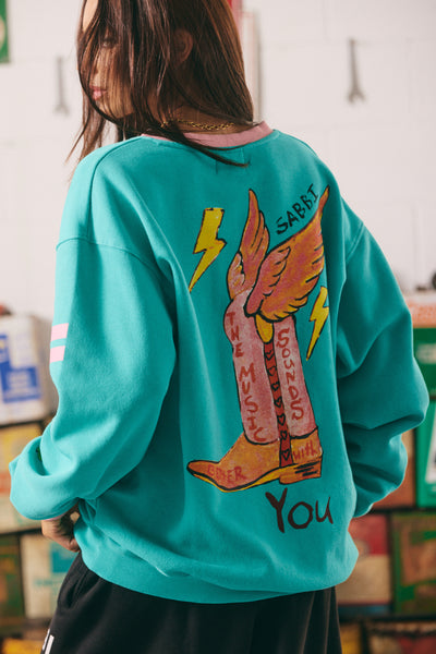 SABBI BORN ORIGINAL V-NECK SWEATSHIRT  | BABY LEMONADE STORE
