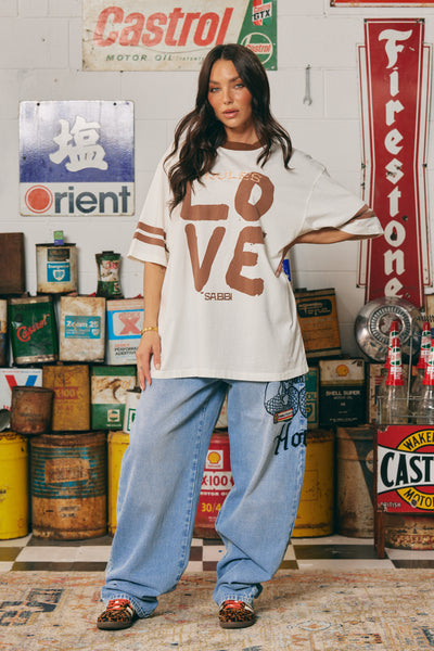 SABBI OVERSIZED LOVE REVOLUTION TEE  | BABY LEMONADE STORE