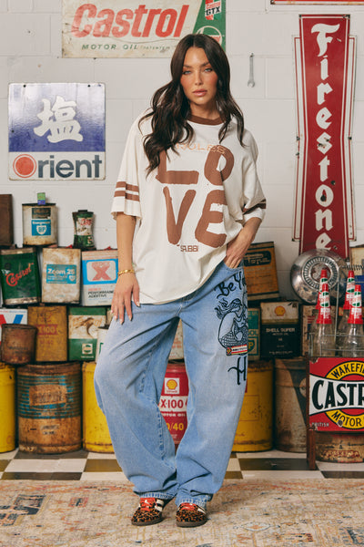 SABBI OVERSIZED LOVE REVOLUTION TEE  | BABY LEMONADE STORE