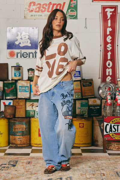 SABBI OVERSIZED LOVE REVOLUTION TEE  | BABY LEMONADE STORE