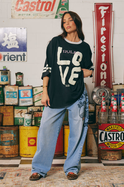 SABBI OVERSIZED LOVE REVOLUTION TEE  | BABY LEMONADE STORE