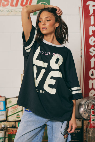SABBI OVERSIZED LOVE REVOLUTION TEE  | BABY LEMONADE STORE