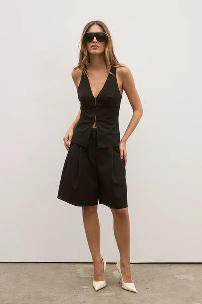 BAYSE REEVE HALTER TOP BLACK