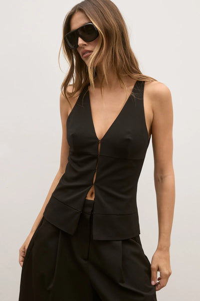 BAYSE REEVE HALTER TOP BLACK