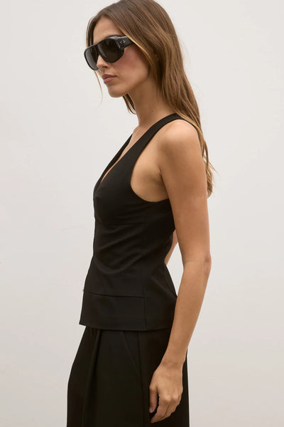 BAYSE REEVE HALTER TOP BLACK