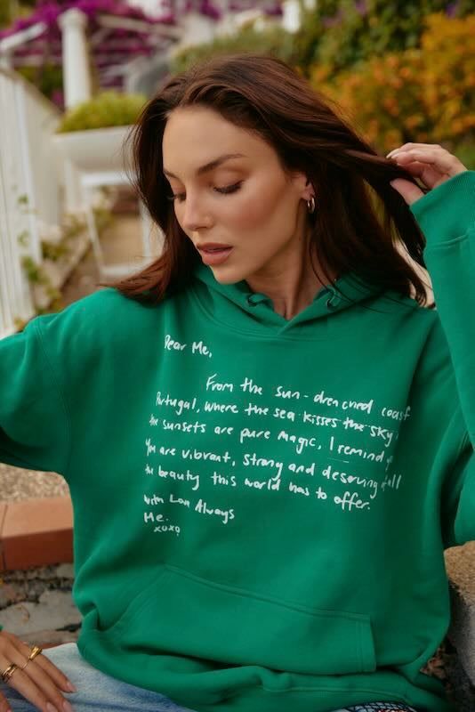 SABBI PORTUGAL LOVES NOTES HOODIE GREEN