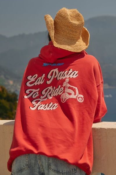SABBI AMALFI LOVES NOTES HOODIE RED