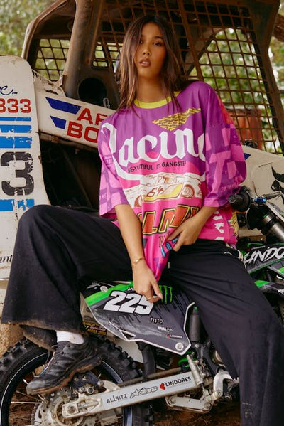 SABBI IT'S GANGSTER VERY OVERSIZED TEE PINK