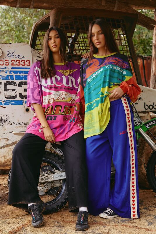 SABBI IT'S GANGSTER VERY OVERSIZED TEE PINK