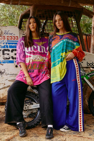SABBI IT'S GANGSTER VERY OVERSIZED TEE PINK