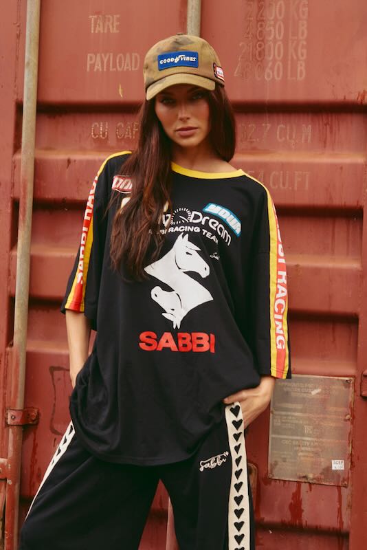SABBI THE DON'T QUIT YOUR DAY DREAM VERY OVERSIZED TEE BLACK