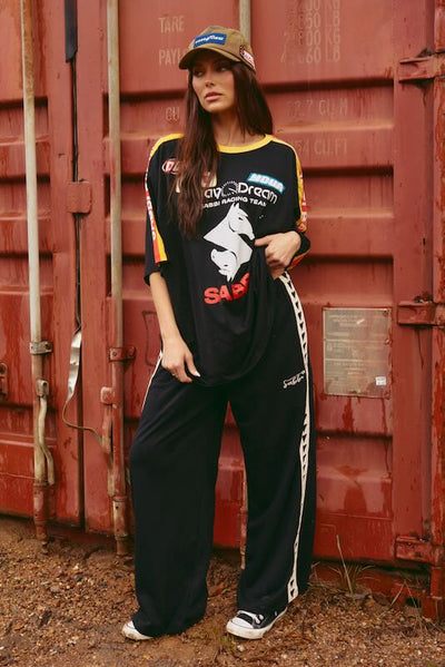 SABBI THE DON'T QUIT YOUR DAY DREAM VERY OVERSIZED TEE BLACK