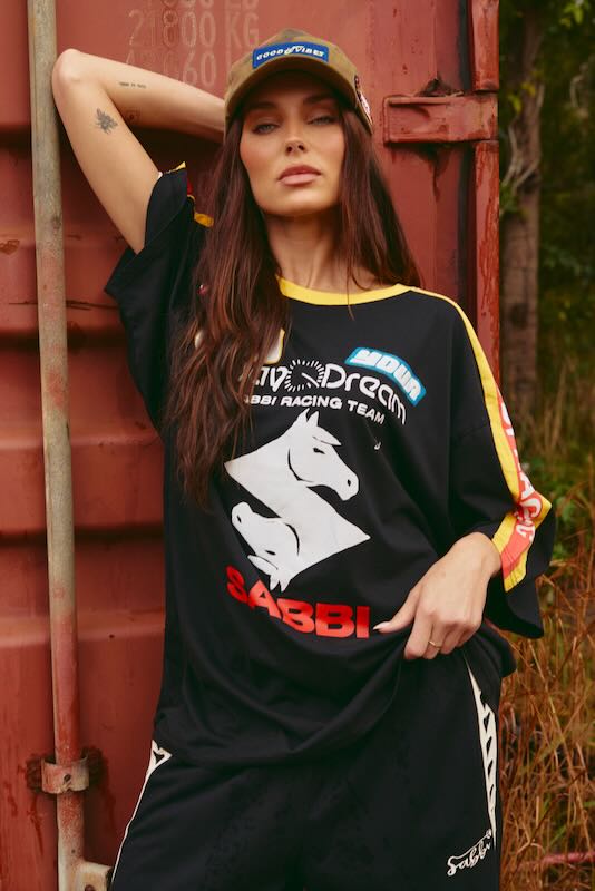 SABBI THE DON'T QUIT YOUR DAY DREAM VERY OVERSIZED TEE BLACK