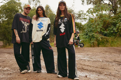 SABBI THE DON'T QUIT YOUR DAY DREAM VERY OVERSIZED TEE BLACK