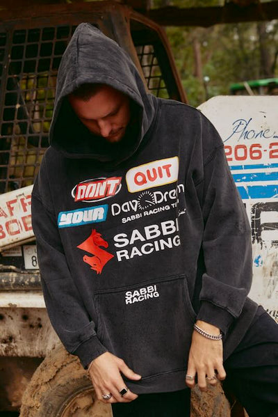 SABBI DON'T QUIT YOUR DAY DREAM HOODIE BLACK