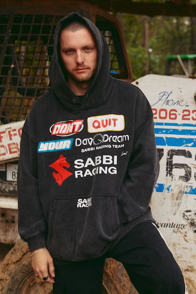 SABBI DON'T QUIT YOUR DAY DREAM HOODIE BLACK