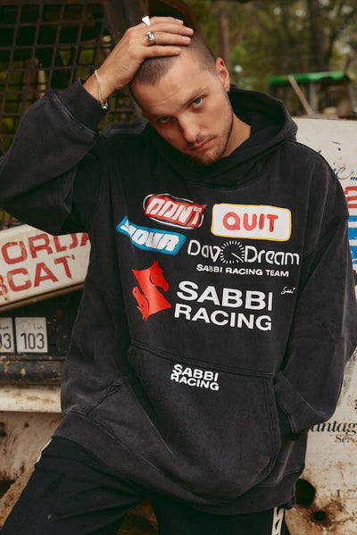 SABBI DON'T QUIT YOUR DAY DREAM HOODIE BLACK